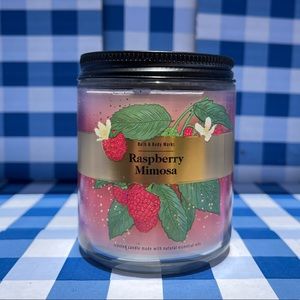 RASPBERRY MIMOSA Single Wick Bath & Body Work Candle
